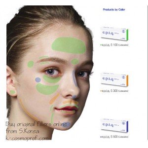 e.p.t.q. Cross-Linked Hyaluronic Acid Dermal Filler S100, S300, S500 LIDOCAINE / 1pcs S.Korea