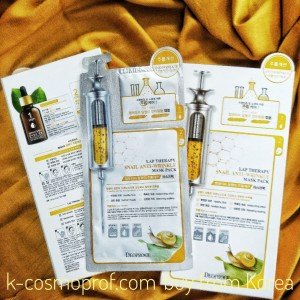 Lap Therapy Snail Anti-Wrinkle Ampoule Mask Pack Deoproce 1box