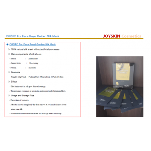 Royal Golden Silk face mask ORORD Korea Royal Golden Silk face mask ORORD Korea