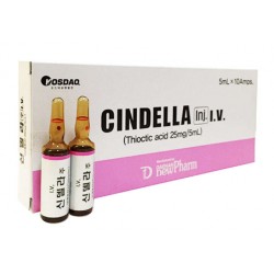 CINDELLA INJECTION Thioctic acid 25mg/ 5ml *10 Korea CINDELLA INJECTION Thioctic acid 25mg/ 5ml *10 Korea