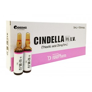 CINDELLA INJECTION Thioctic acid 25mg/ 5ml *10 Korea CINDELLA INJECTION Thioctic acid 25mg/ 5ml *10 Korea