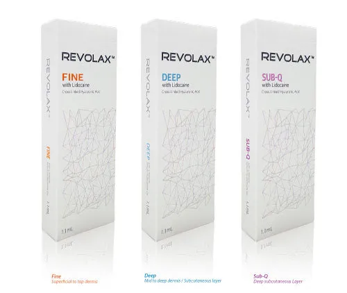 REVOLAX Hyaluronic Acid Filler Korea with LIDOCAIN - Fine, Deep, Sub-Q