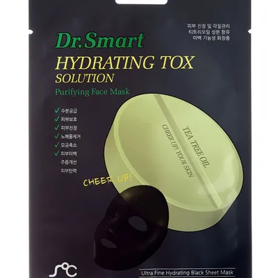 DR. SMART PURIFING HYDRATING TOX SOLUTION FACE AOMI Mask Pack 1box/10pcs